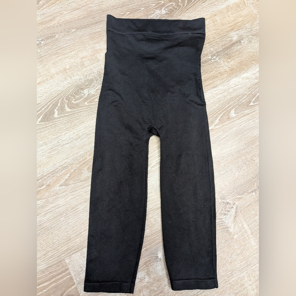 Blanqi Everyday Black Crop Belly Support Maternity Leggings Shapewear Size Small - Picture 7 of 8